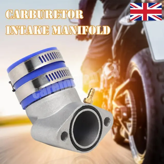 # 30mm Carburetor Frosted Intake Pipe Manifold Interface Boot for Scooter ATV Bl