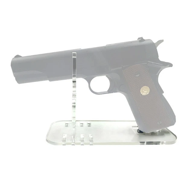 CLEAR ACRYLIC PISTOL Stand Handgun Display Stand Gun Organizer Storage