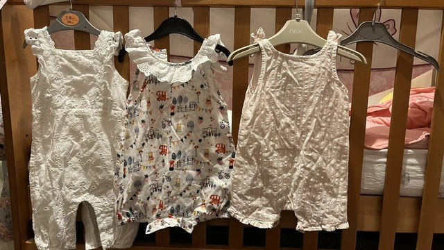baby girl 3-6 romper bundle