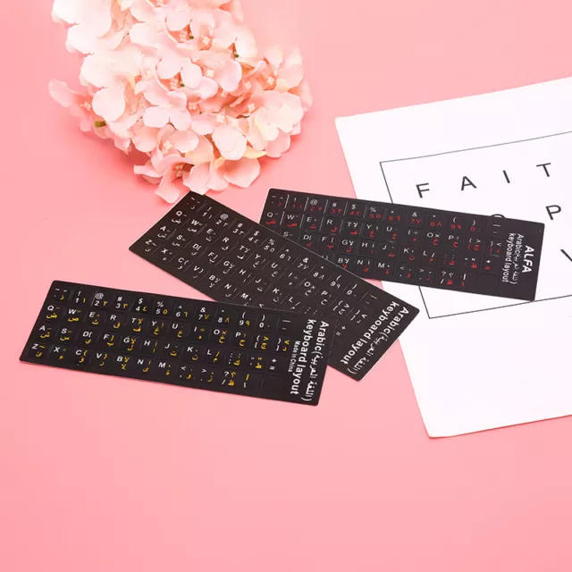 Arabic Keyboard Sticker letter WaterproofFrosted No Reflection Non-trans_tu
