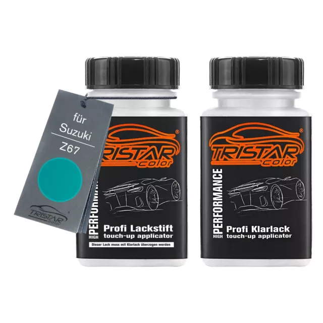 Autolack Lackstift Set für Suzuki Z67 Sage Green Basislack Klarlack je 50ml