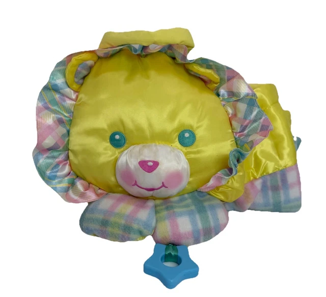 Peluche Canard Snuzzles Playskool Hasbro 1996 - Baby Blankies Pillow - Vintage
