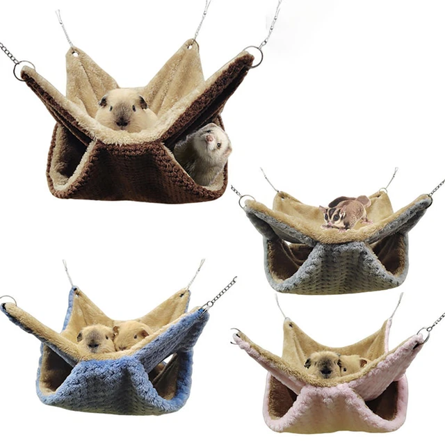 Ferret Rat Squirrel Pet Bird Hamster Hammock Hanging Cage Nest Bed House Toys
