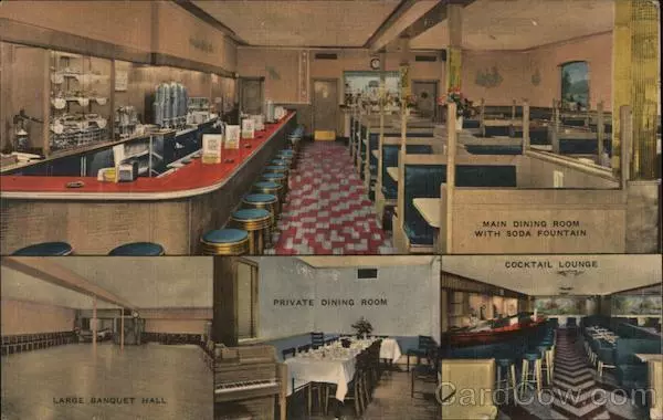 1952 Malden,MA The Kernwood Cafe-Interior Views Middlesex County E.B. Thomas