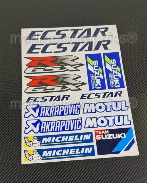 GSX-RR MotoGP Ecstar laminate decals GSX-R 600 1000 1000 Stickers for Suzuki GSX