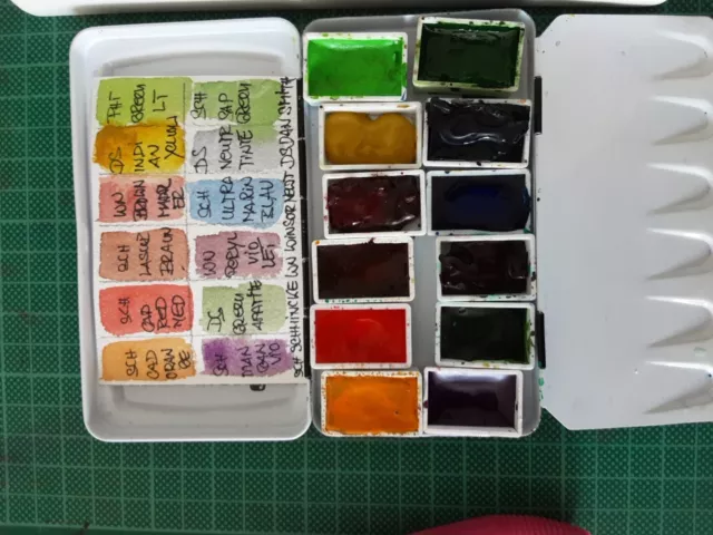 Kleiner aquarellkasten Von schmincke Mit 12x 1/1 Näpfen Schmincke Horadam,...