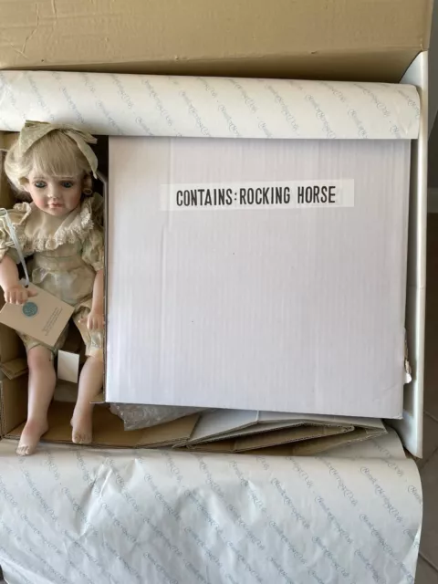 The Hamilton Heritage Doll Collection "Amy" with Rocking Horse 1992