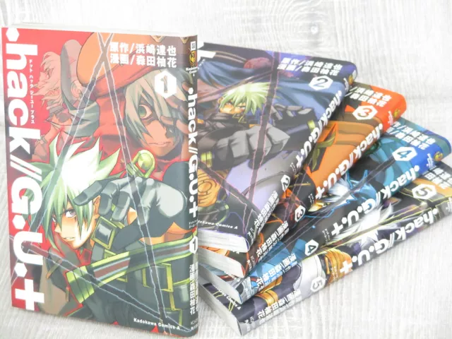.HACK // G.U. PLUS Manga Comic Complete Set 1-5 YUZUKA MORITA Japan Book KD