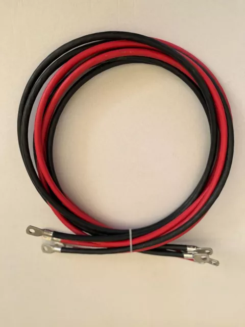 Batteriekabel CU 16 25 35 50mm² Rot oder Schwarz + M8 Kabelschuh Anschlusskabel