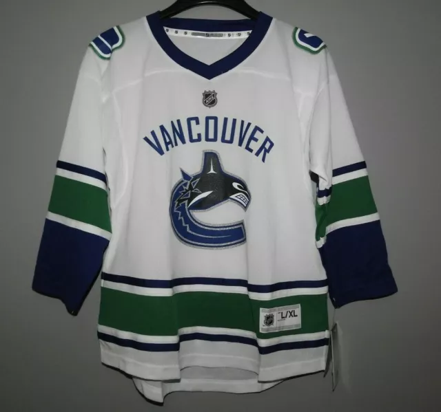 NHL Vancouver Canucks Hockey Jersey New Youth L/XL MSRP $65