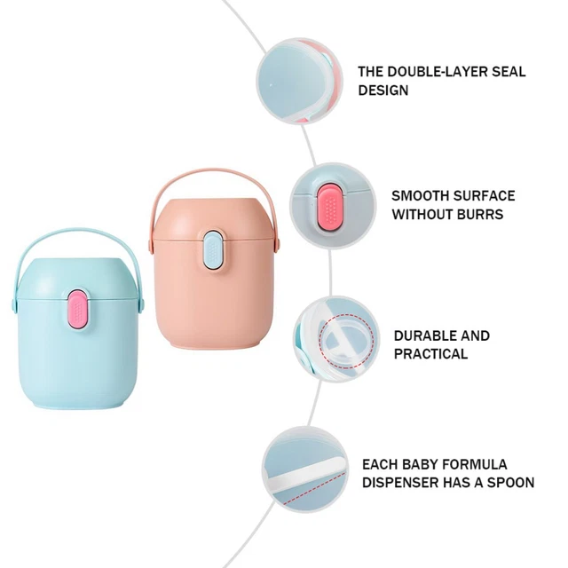 Distributore Portatile Per Latte In Polvere Memola - Contenitore Con 3 Scomparti Da 40g, Ideale Per Viaggi - Foto 9