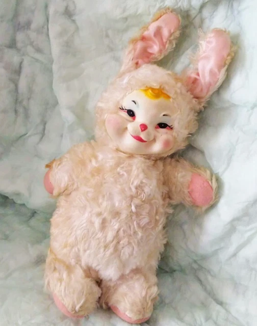RARE 1964 RUSHTON White Bunny Zodiac VTG Rubber Face Doll USED F/S