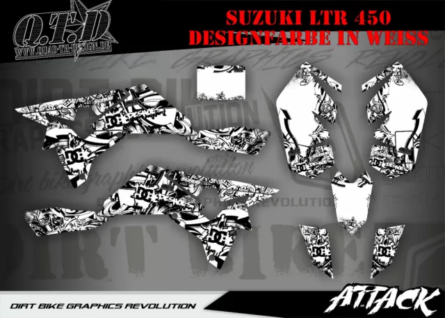 Scrub Dekor Kit Atv Suzuki Ltr 450 Graphic Kit Attack B