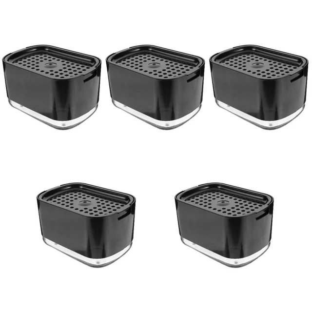 5 piezas Soporte de esponja esponja dispensador de jabón tipo prensado dispensador de jabón