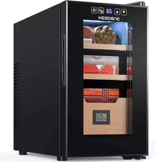 NEEDONE Electric Cigar Humidor 26L with Heating and Cooling Quiet Control System