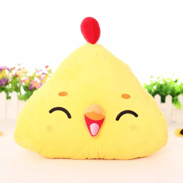 Cartoon Little Yellow Chicken Warm Hands Throw Pillow Plush Doll Stuffed Toy 15"