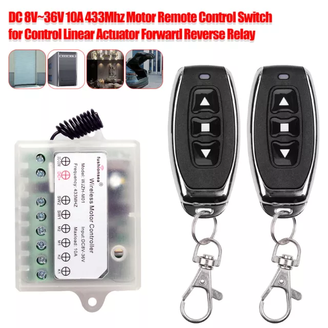 10A 433mhz Motor Remote Control Switch For Electronic Locks & Linear Actuators