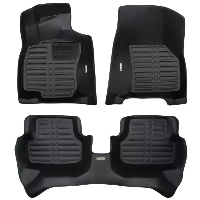 XMATS Premium Leather Car Mats Set for Ford Ecosport Since 2012