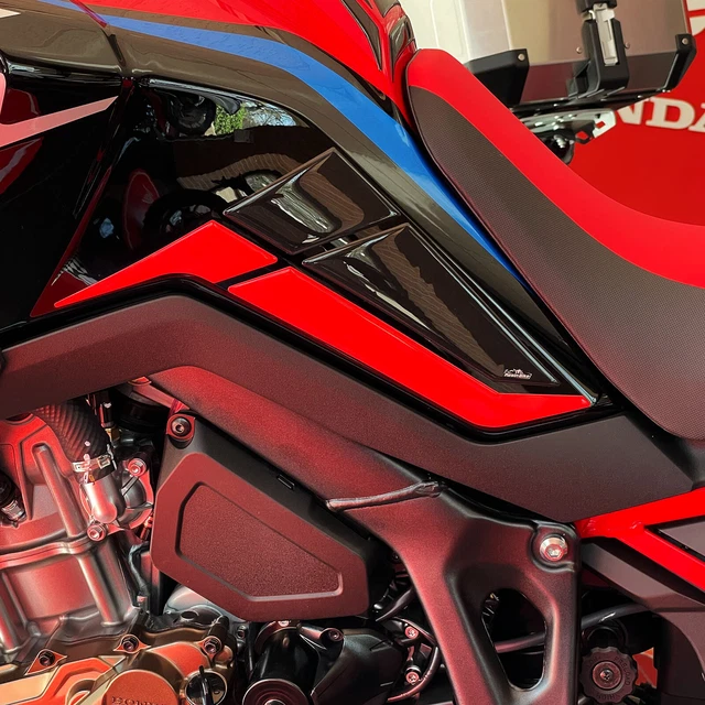 Autocollants Moto 3D Compatible Avec Honda Africa Twin 2022-2023 Côté Réservoir