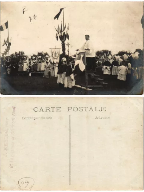 CPA AK carte photo CLERMONT fetes (378215)