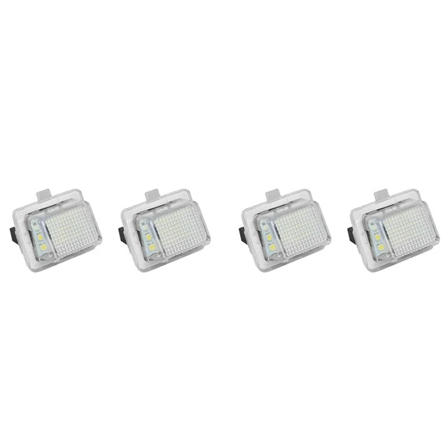 Kit 2 Lampes LED Plaque D'Immatriculation Pour Renault Clio, Twingo, Megane, Laguna - Éclairage Haute Luminosité