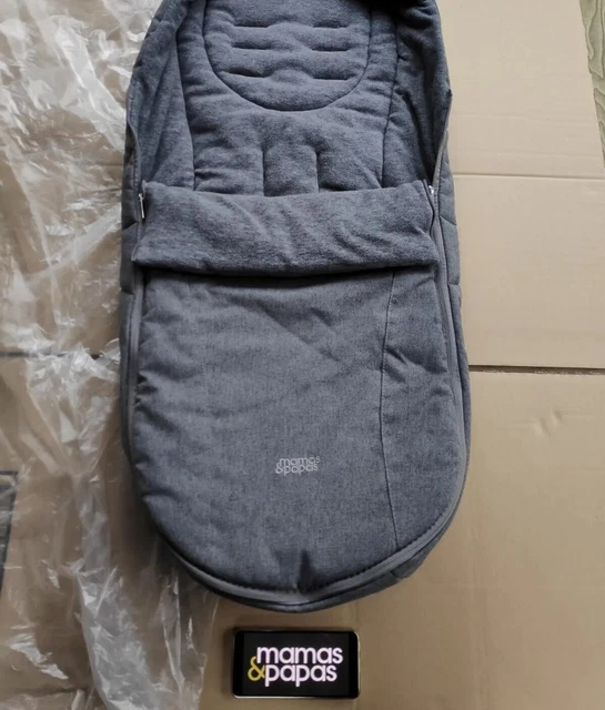 MAMAS AND PAPAS Footmuff. Grey twill. Fits Ocarro Armadillo Sola