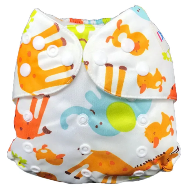 IXYVIA Baby Cloth Diapers Resizable Adjustable Washable Pocket Nappies #4