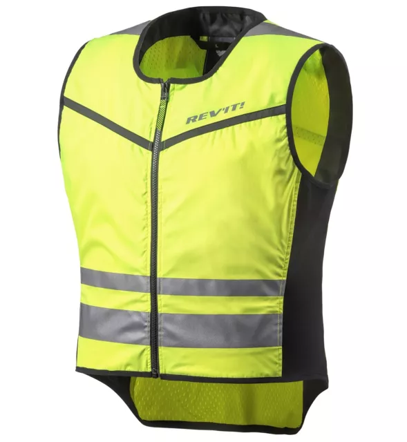 Gilet Moto Scooter Rev'it Fluo Athos 2 Vest Alta Visibilita' Fluo Hv Tg L