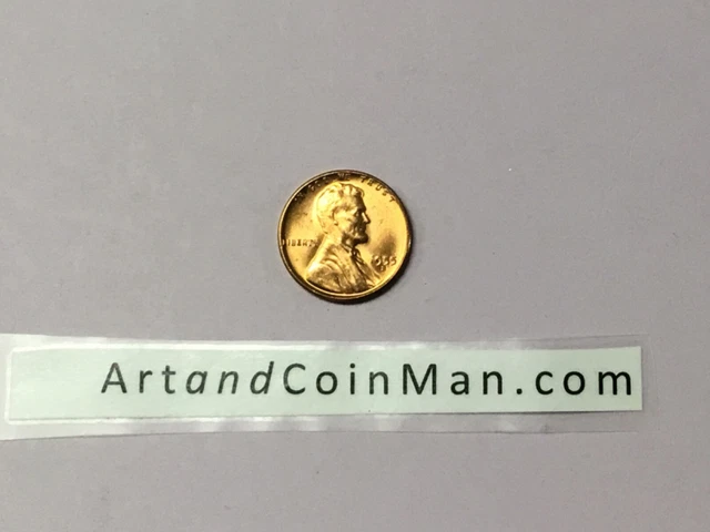 1955 S Bu Uncirculated Lincoln Wheat Penny Cent
