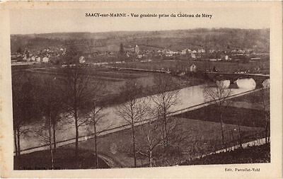 CPA saacy-sur-marne-general view of the hateau socket méry (249401)