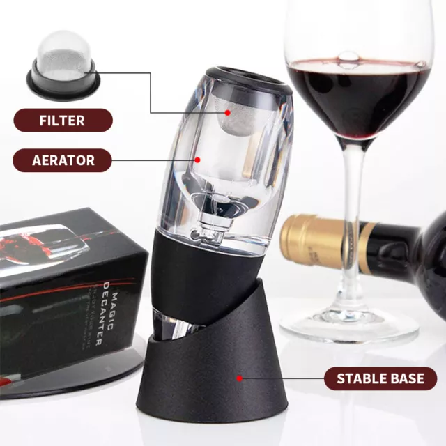 Magic Decanter Essential RED Wine Aerator and Sediment Filter with Box 3