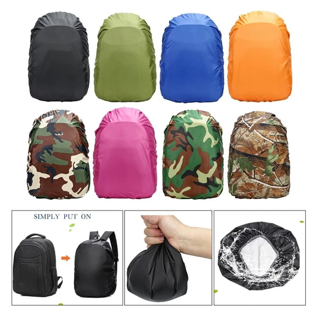 Housse De Pluie Pour Sac à Dos – 30-40 L, En Polyester 190T, Bandes Réfléchissantes – Pour Randonnée, Camping, Vélo