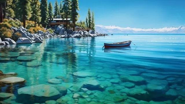 Image Digital Picture Photo Wallpaper Background Desktop Art Lake Tahoe Panorama