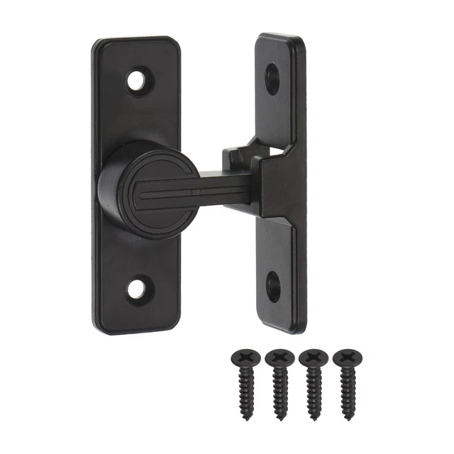 Barn Door Lock Sliding Barn Door Latch Lock 90 Degree Gate Latch Black Light