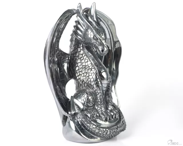 5.1" Tera-hertz Hand Carved Crystal Dragon Sculpture, Crystal Healing
