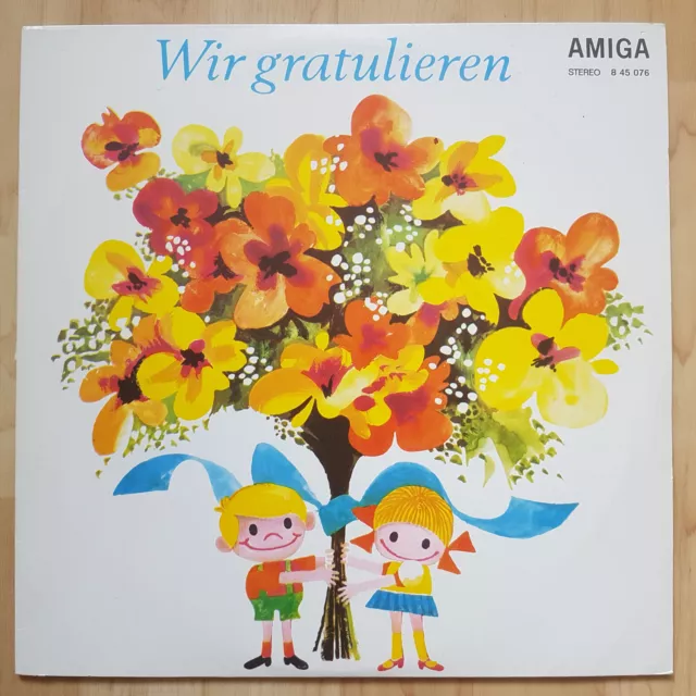 Lp Wir Gratulieren Amiga 845076 Geburtstagslieder 12" Vinyl Schallplatten
