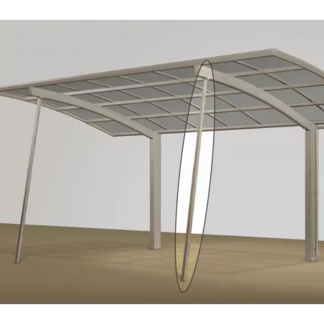 Ximax Design-Carport Unterstützungstange für Typ Portoforte und Linea Mattbraun