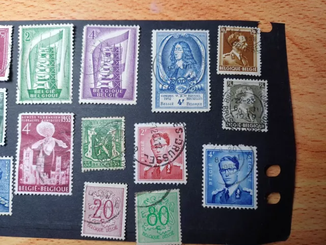 Belgium Stamps Used Sml Collection Ref 10 3