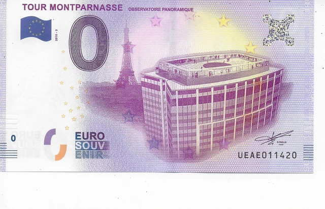 BILLET 0 EURO 2018-3 tour ùontparnasse