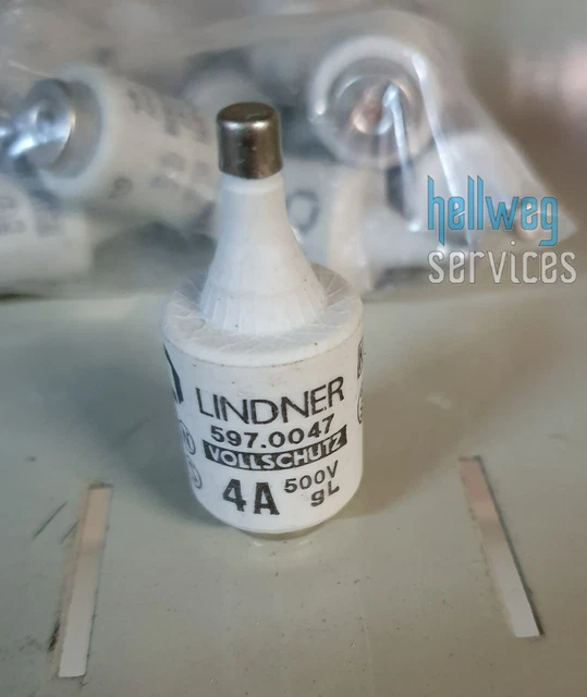 Lindner Vollschutz D-Sicherungseinsatz DII 4A Braun 597.0047 Fusible