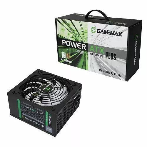 Game Max 650W ATX PC 80+ PSU Power Supply 140mm Grey Fan APFC 5x SATA 2x PCI-E