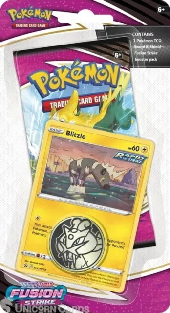 Pokemon TCG: Sword & Shield - Fusion Strike Checklane Blister Pack :: Blitzle Pr