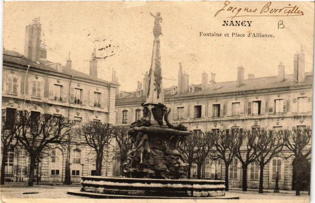 CPA NANCY Fountain and Place d'Alliance (680579)
