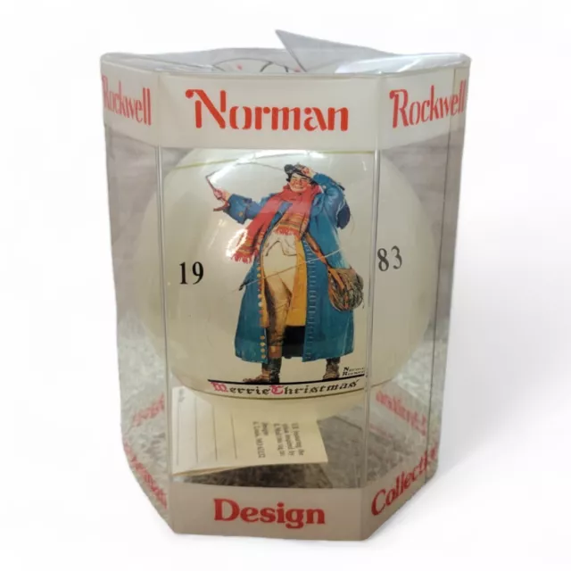 Norman Rockwell  Christmas Ornament 1983 Dave Grossman Globe 9th Limited Edition