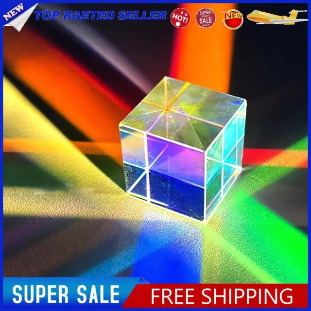 RGB Dispersion Prism Physics Gift Combiner Glass Prism for Scientific Experiment