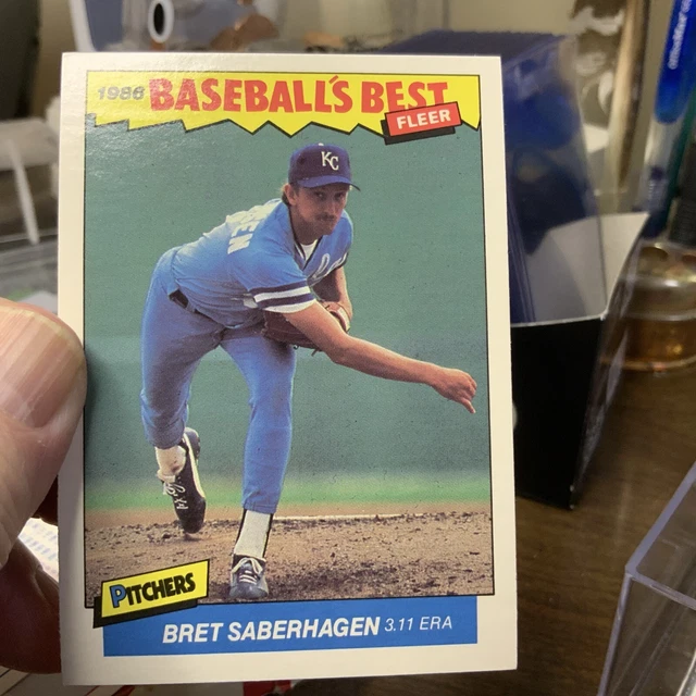 1986 FLEER BASEBALL'S Best Sluggers vs. Pitchers 31 Bret Saberhagen
