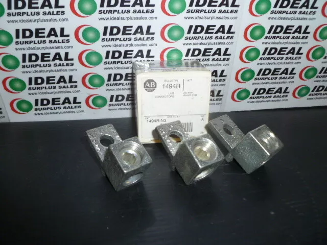 Allen Bradley 1494R-N3 200A Lug Connector Kit 3-Pole - NEW IN BOX