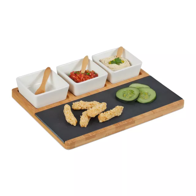 Set de platos y cuencos para servir Bandeja aperitivo Fuente embutidos y quesos