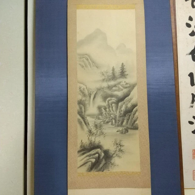 Hanging Scroll Landscape Painting Style KAKEJIKU