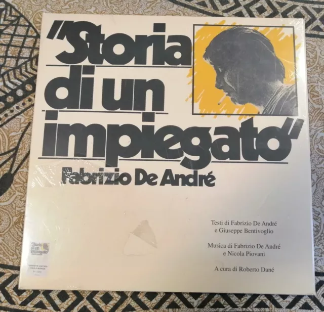 Fabrizio De André Storia Di Un Impiegato LP Lim. Ed. N°1085 Vinile Bianco